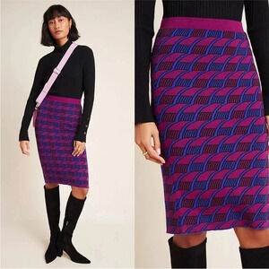 Anthropologie Maeve Nancy Sweater Pencil Skirt S